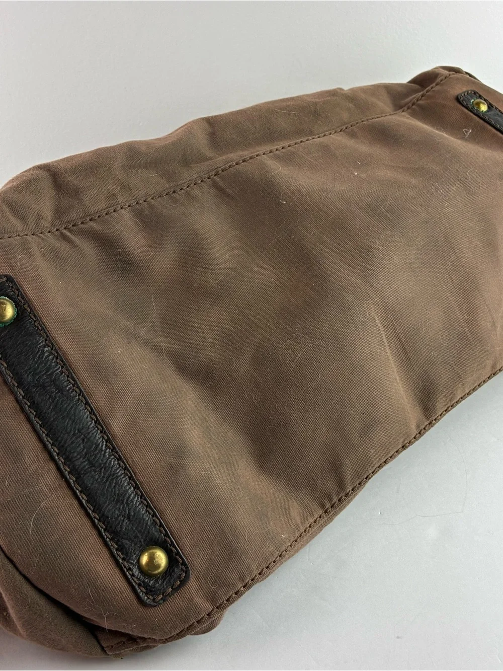 Fossil Weekender Bag Duffel - Canvas & Leather